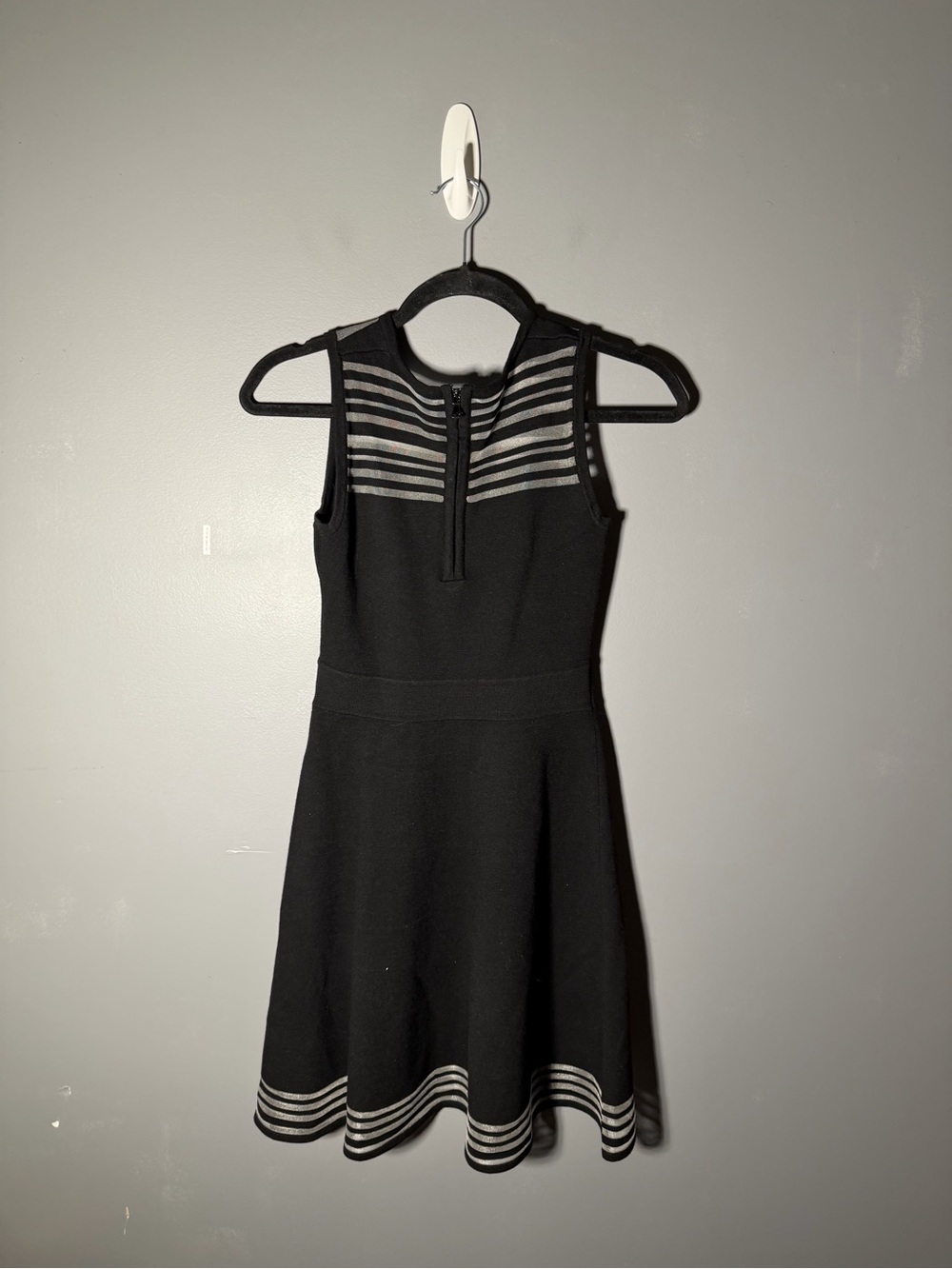 Milly Invisible Stripe Fit & Flare Dress Size XS - Picture 3 of 5